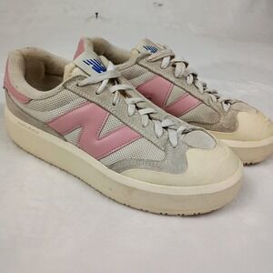 New Balance CT302 Platform sz 7 Sneakers Womens Cream Pink  Chunky Low Top Shoes